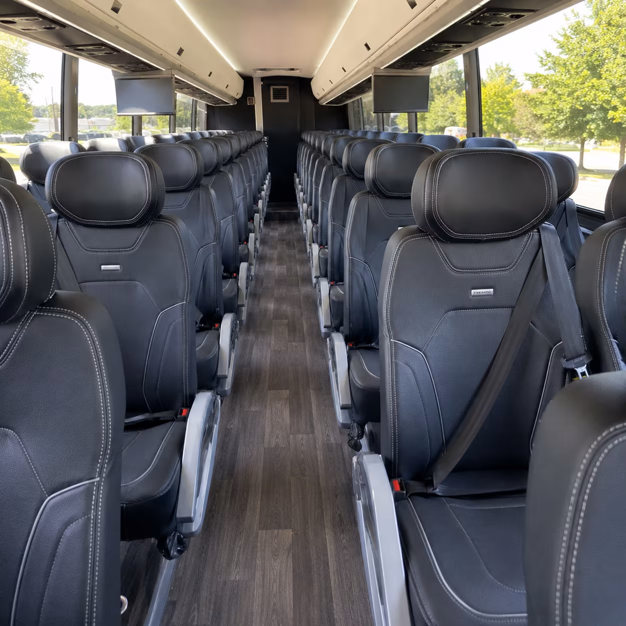 charter bus shuttles between henderson hotels and harry reid international airport las