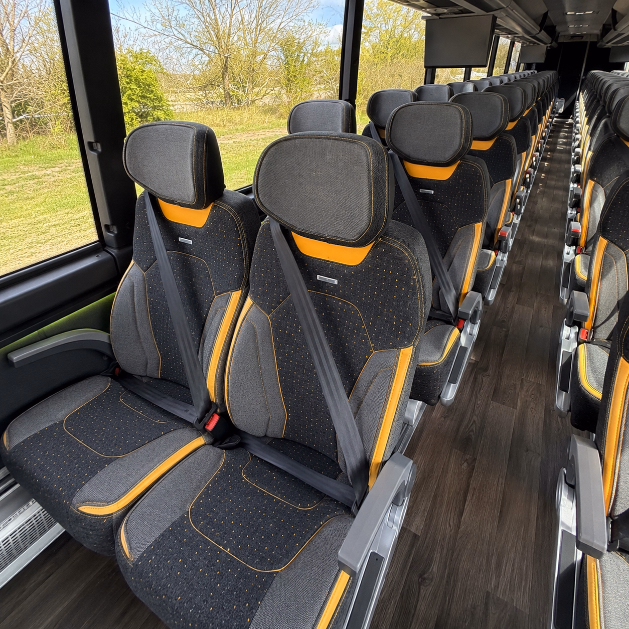 henderson charter bus services interior
